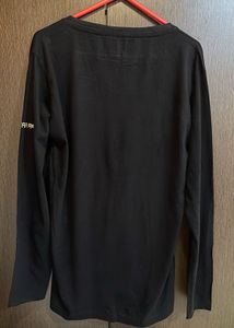 G-Star Raw Black V-Neck Long Sleeve Tee