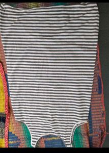 Striped Nightgown with Pockets