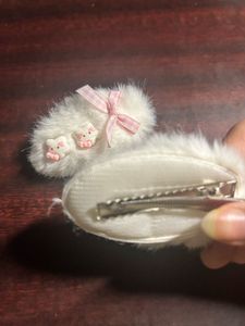 SAVANA Fuzzy Cat Hair Clips