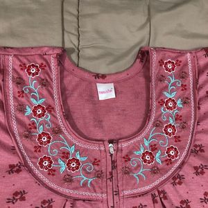 🌸🌺 Pink Floral Nightgown 🌺🌸