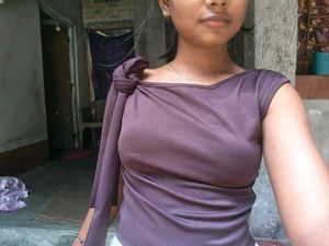 Brown Off-Shoulder Drape Top