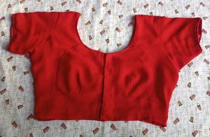 Red Embroidered Saree