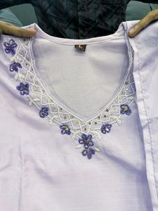 Beautiful Lavender Kurta Set