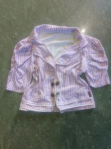 Korean Top Open Front Cardigan Shrug Type