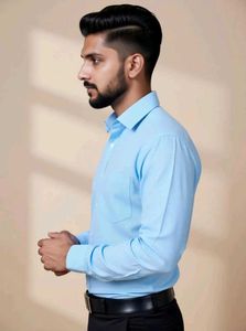 Men's Sky Blue Casual Shirt