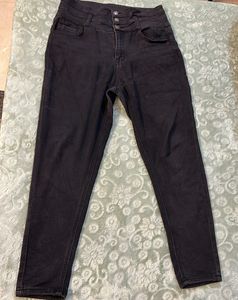 High Waist Black Trousers
