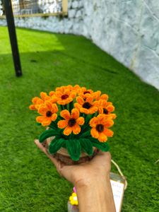 Handmade Orange Flower Arrangement