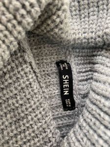 Grey Turtleneck Sweater