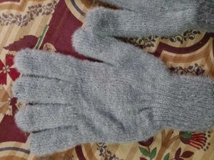 Cozy Grey Knit Gloves❤️