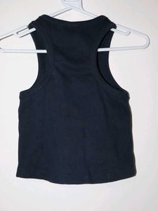 Navy Ribbed Tank Top