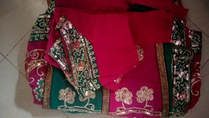 Beautiful Ghagra Saree 🎊❤️