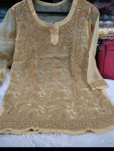 Chikankari Embroidery Short Top