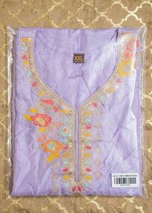 Beautiful silk Purple Kurta with dupatta