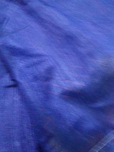Elegant Brown Saree with Blue Border