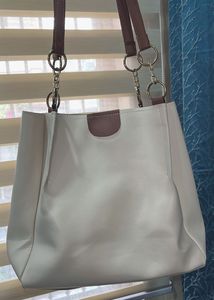 Chic White Tote Bag