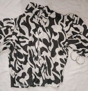 Zebra Print Shirt +2 Accessories