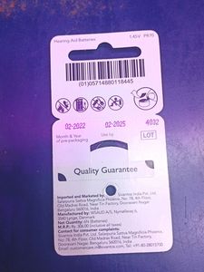 Signia size 10 Hearing Aid Batteries | 1 Packet (