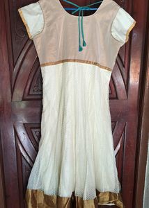 White Anarkali Top in XXL