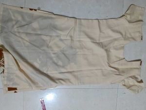 Beige Kurta with Pants Set