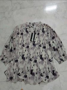 Elegant Floral Print Blouse with Embellishments