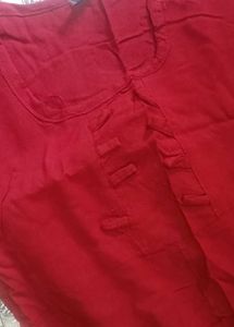 Red Short Kurta