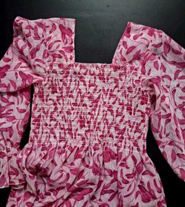 cute print elastic top