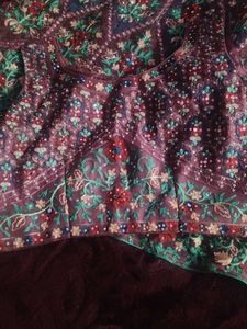 Multicolour Full Embroidery Lehenga .