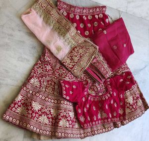 bridal lehenga choli set ( 2duppta)