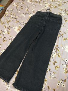 H&amp;M Stylish Dark Wash Wide Leg Jeans