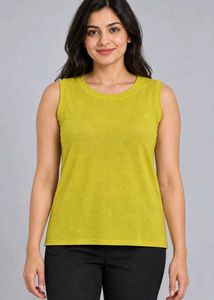 Lime Yellow Sleeveless Top