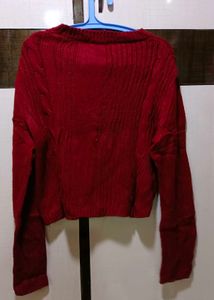 Red Knit Sweater