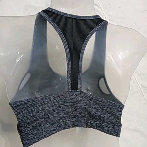 🪔 Marled Grey Sports Bra
