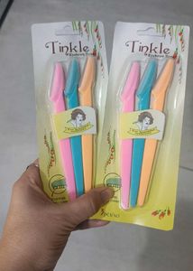 Tinkle Eyebrow Razors - 3 Pcs Set(pack of 2)