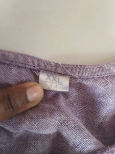 Beautiful Embroidery Light Purple Colour Khadi top