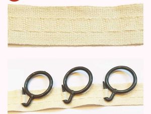 Plastic rings and cotton tape