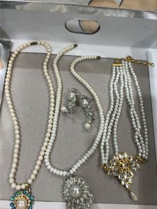 Elegant Pearl Necklace Set