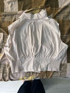 Sleeveless Collared Top