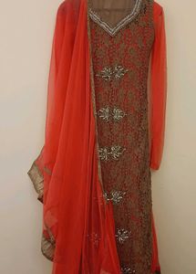 Elegant Embroidered Ethnic Gown