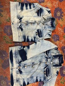 Stylish Blue Washed Denim Jacket…COMBO OF 2🔥🔥🗯️