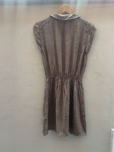 Elegant Brown Wrap Dress
