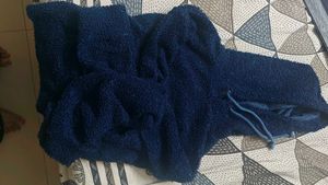Cozy Navy Teddy Fleece Hoodie
