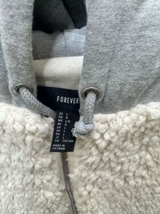 Forever 21 Cozy Teddy Fleece Hoodie Jacket