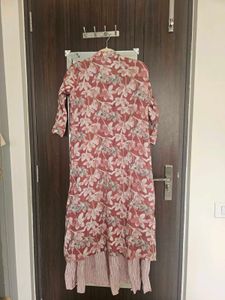 Boho Floral Print Kurta Set XL