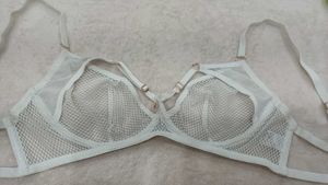 Sheer White Mesh Bra