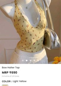 Cute Floral Halter Top