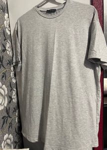 Grey Basic Oversized T-Shirt