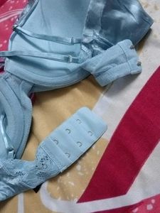 Satin Lace Padded Bra