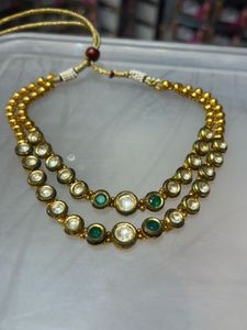 Elegant Multi-Strand Necklace with Gems