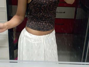 White y2k skirt
