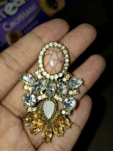Elegant Gemstone Statement Earrings